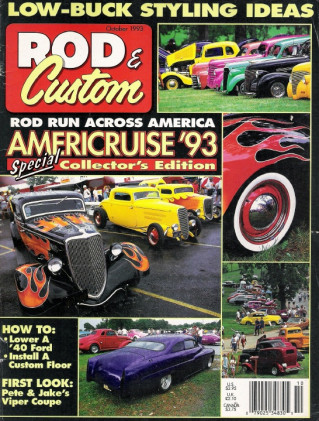 ROD & CUSTOM 1993 OCT - FOOSE 37 FORD, CUSTOM FLOORBOARD FROM SCRATCH